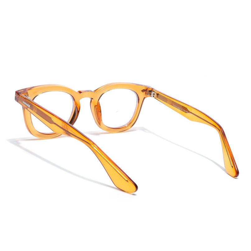 Voyage Orange Wayfarer Eyeglasses for Men & Women (KG2530FMG8038)