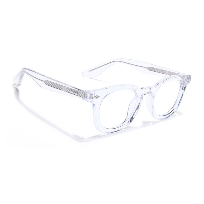 Voyage Transparent Wayfarer Eyeglasses for Men & Women (KG2530FMG8039)