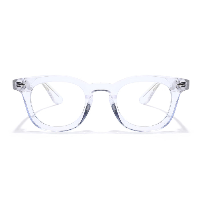 Voyage Transparent Wayfarer Eyeglasses for Men & Women (KG2530FMG8039)