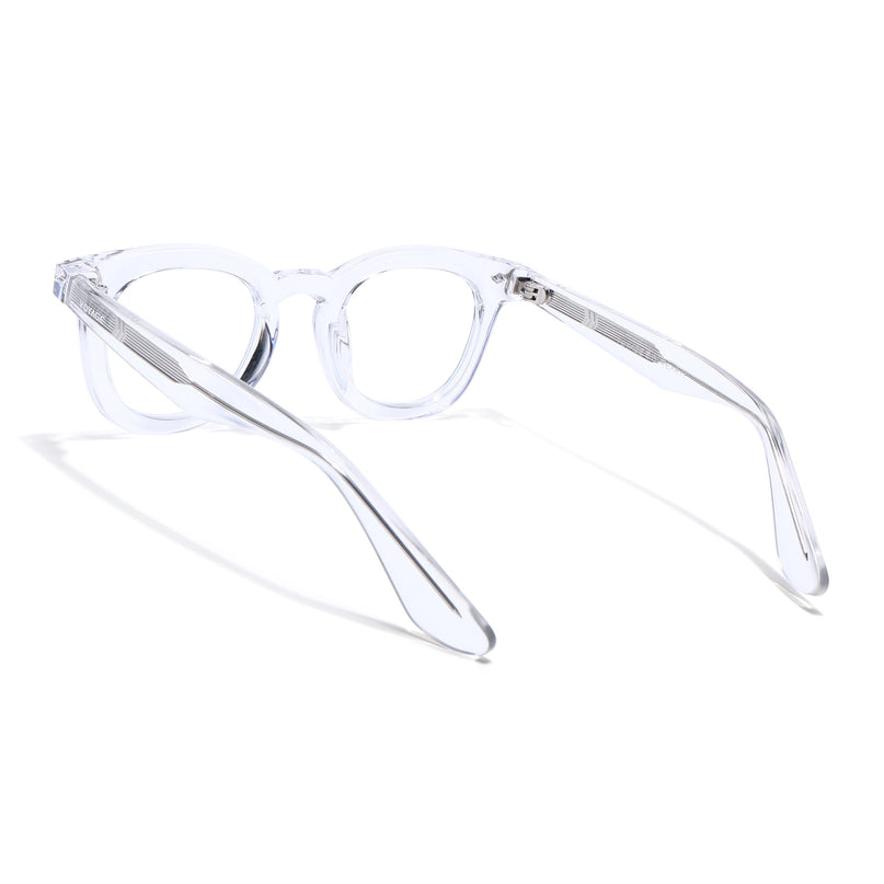 Voyage Transparent Wayfarer Eyeglasses for Men & Women (KG2530FMG8039)