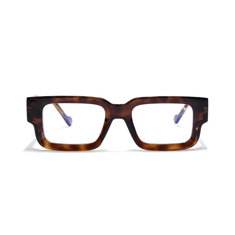 Voyage Demi Brown Rectangle Eyeglasses for Men & Women (KG2540FMG8003)