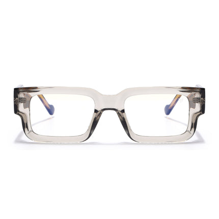 Voyage Brown Rectangle Eyeglasses for Men & Women (KG2540FMG8004)