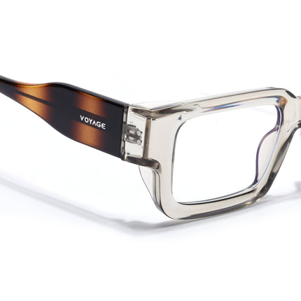 Voyage Brown Rectangle Eyeglasses for Men & Women (KG2540FMG8004)