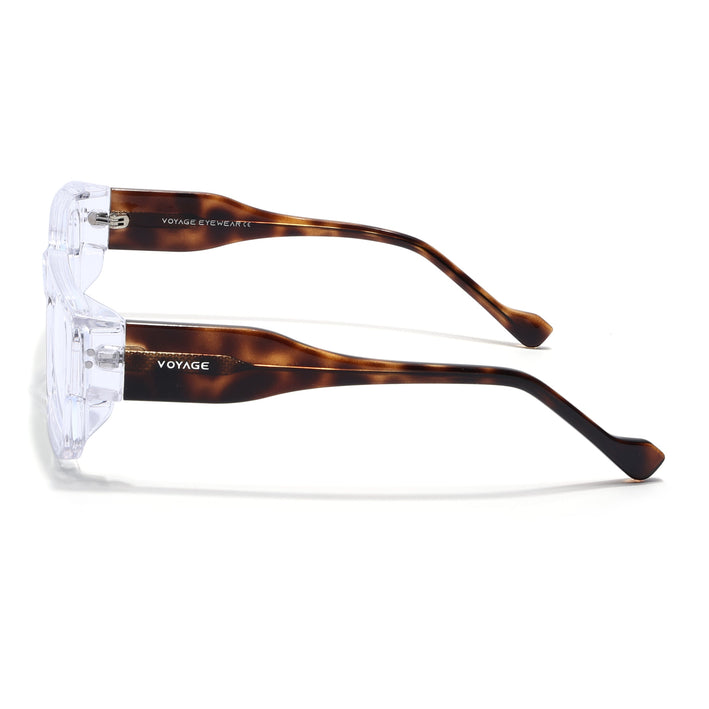 Voyage Transparent Rectangle Eyeglasses for Men & Women (KG2540FMG8005)