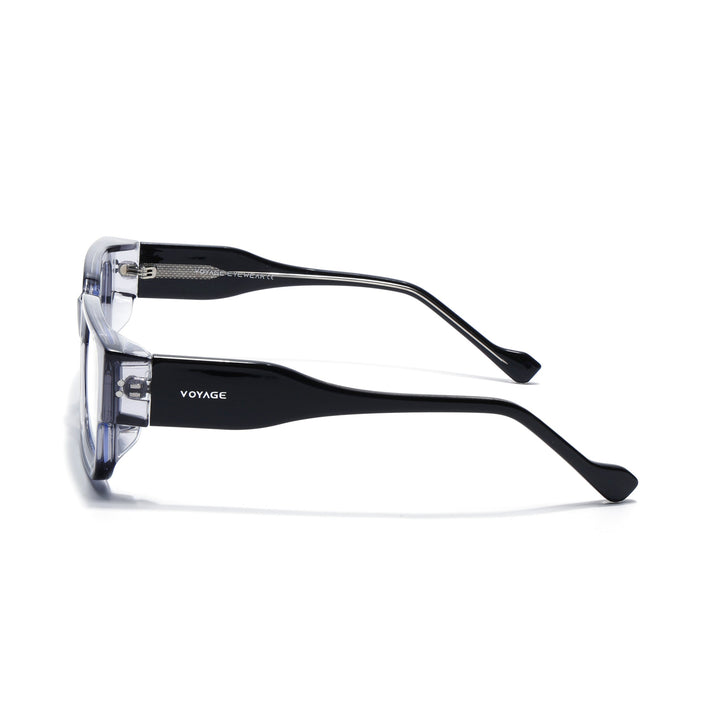 Voyage Grey Rectangle Eyeglasses for Men & Women (KG2540FMG8006)