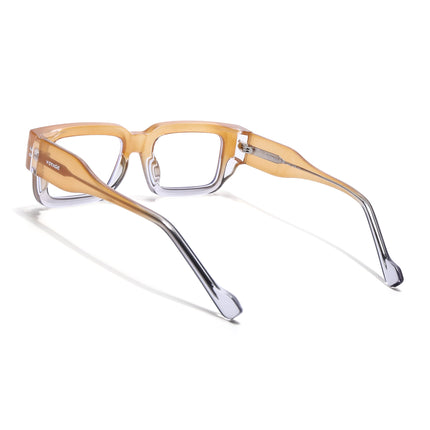 Voyage Orange Rectangle Eyeglasses for Men & Women (KG2540FMG8007)