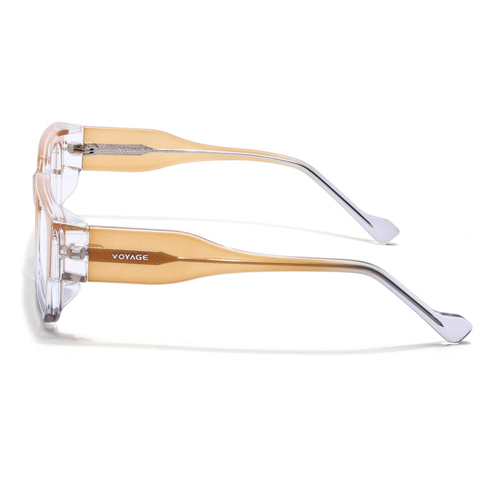 Voyage Orange Rectangle Eyeglasses for Men & Women (KG2540FMG8007)