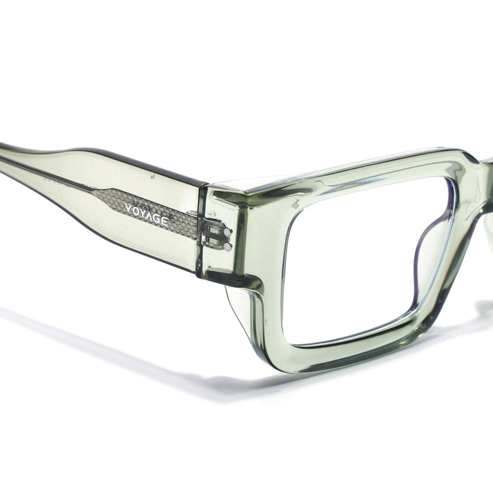 Voyage Green Rectangle Eyeglasses for Men & Women (KG2540FMG8008)