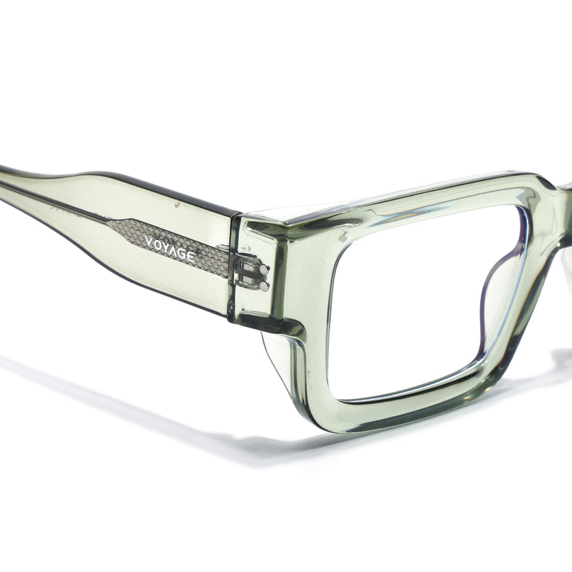 Voyage Green Rectangle Eyeglasses for Men & Women (KG2540FMG8008)