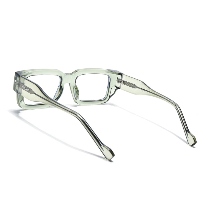 Voyage Green Rectangle Eyeglasses for Men & Women (KG2540FMG8008)