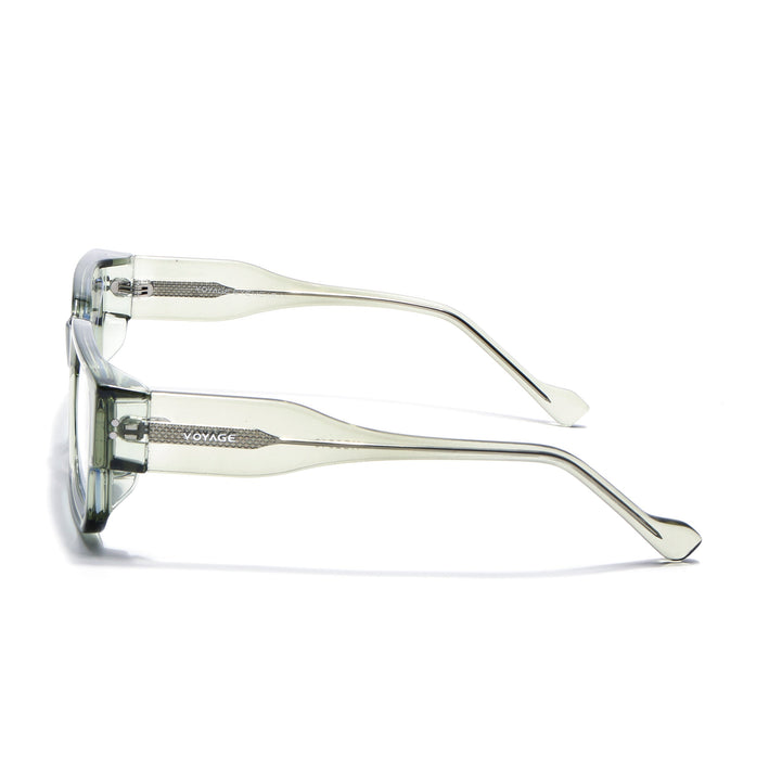 Voyage Green Rectangle Eyeglasses for Men & Women (KG2540FMG8008)