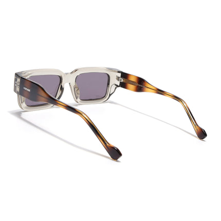 Rectangle Polarized Sunglasses for Men & Women (Brown Lens | Brown Frame - PMG7862)