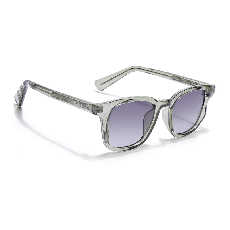 Wayfarer Polarized Sunglasses for Men & Women (Light Brown Lens | Green Frame - PMG7935)