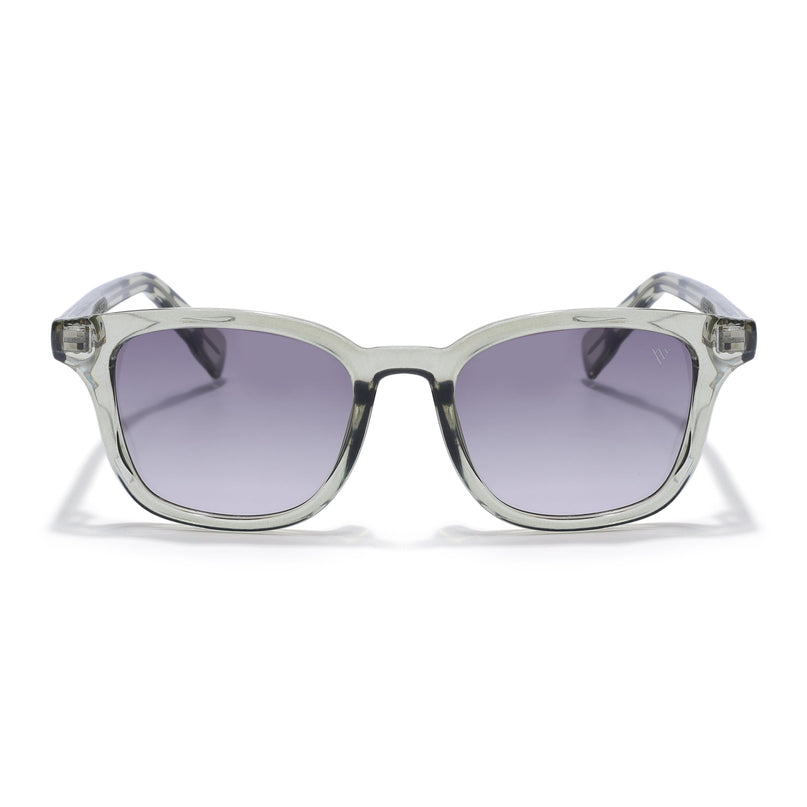 Wayfarer Polarized Sunglasses for Men & Women (Light Brown Lens | Green Frame - PMG7935)