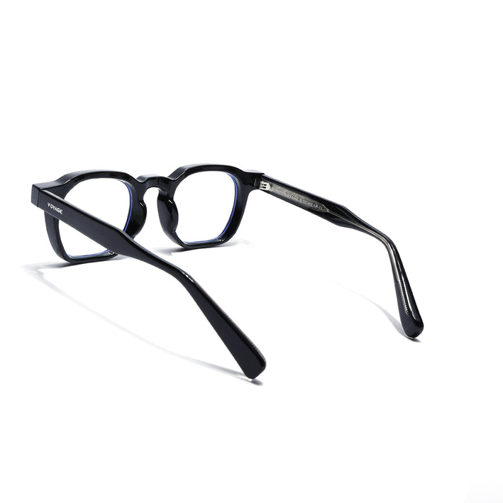 Voyage Black Wayfarer Eyeglasses for Men & Women (KG2560FMG8067)