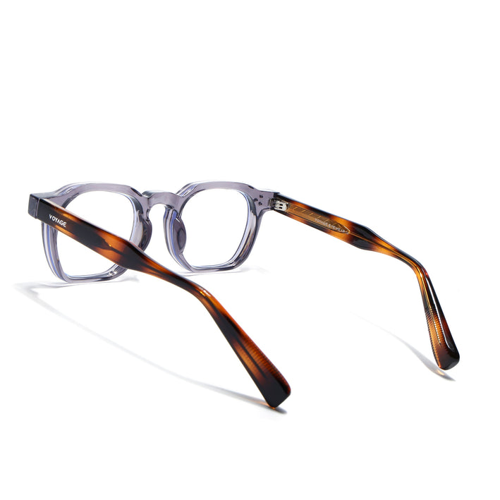 Voyage Grey Wayfarer Eyeglasses for Men & Women (KG2560FMG8069)