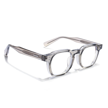 Voyage Light Brown Wayfarer Eyeglasses for Men & Women (KG2560FMG8071)