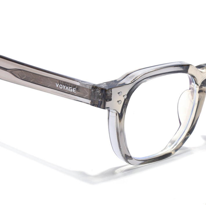 Voyage Light Brown Wayfarer Eyeglasses for Men & Women (KG2560FMG8071)