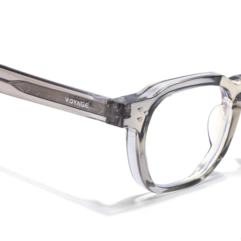 Voyage Light Brown Wayfarer Eyeglasses for Men & Women (KG2560FMG8071)