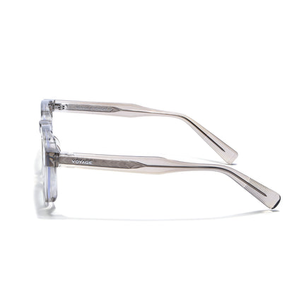 Voyage Light Brown Wayfarer Eyeglasses for Men & Women (KG2560FMG8071)