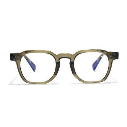 Voyage Green Wayfarer Eyeglasses for Men & Women (KG2560FMG8072)