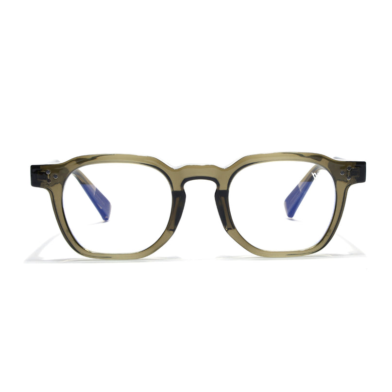 Voyage Green Wayfarer Eyeglasses for Men & Women (KG2560FMG8072)