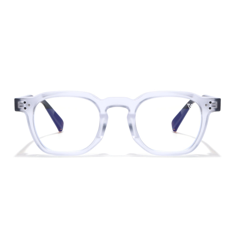 Voyage Transparent Wayfarer Eyeglasses for Men & Women (KG2560FMG8073)