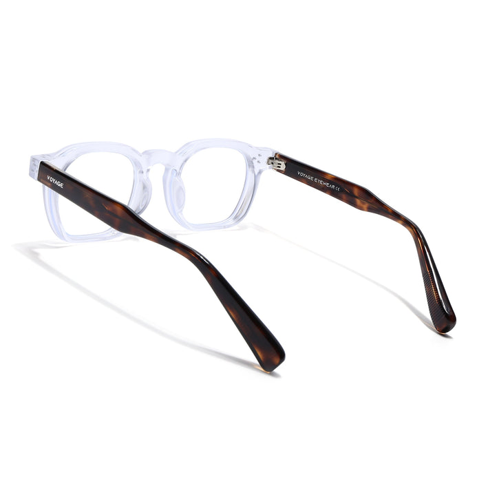 Voyage Transparent Wayfarer Eyeglasses for Men & Women (KG2560FMG8073)