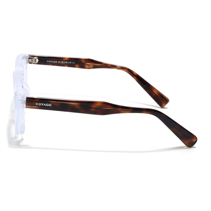 Voyage Transparent Wayfarer Eyeglasses for Men & Women (KG2560FMG8073)