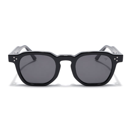 Wayfarer Polarized Sunglasses for Men & Women (Black Lens | Black Frame - PMG7977)