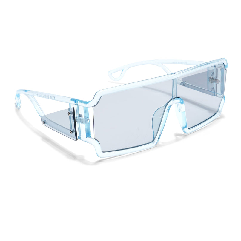Torin | Transparent Blue Wayfarer Sunglasses - MG4562