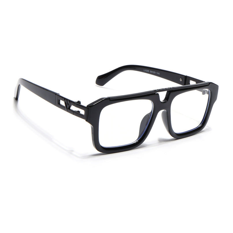 Voyage Exclusive Black Wayfarer Eyeglasses for Men & Women - MG5388-C1