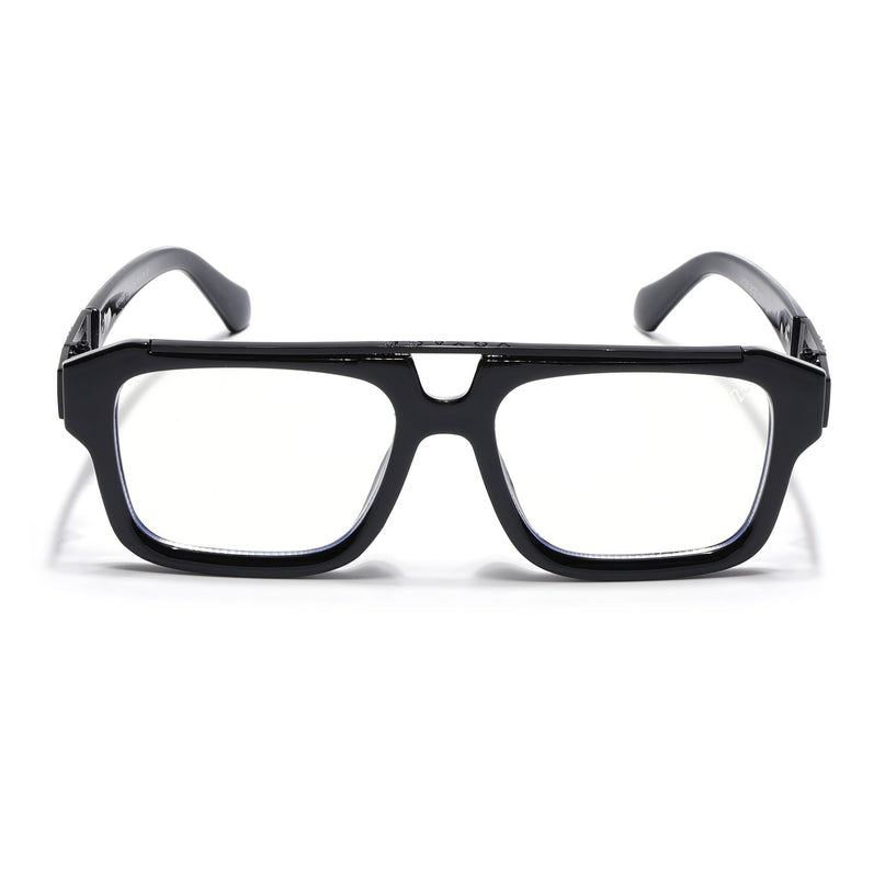Voyage Exclusive Black Wayfarer Eyeglasses for Men & Women - MG5388-C1
