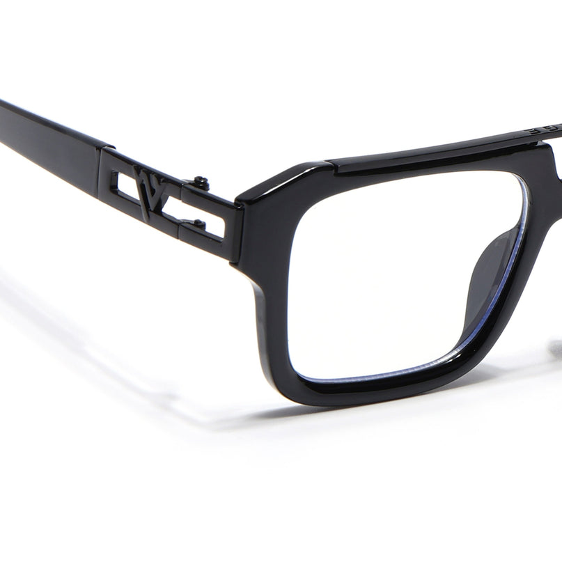 Voyage Exclusive Black Wayfarer Eyeglasses for Men & Women - MG5388-C1