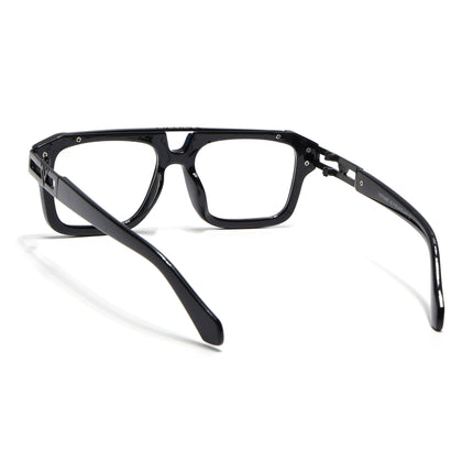 Voyage Exclusive Black Wayfarer Eyeglasses for Men & Women - MG5388-C1