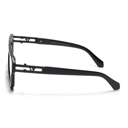 Voyage Exclusive Black Wayfarer Eyeglasses for Men & Women - MG5388-C1