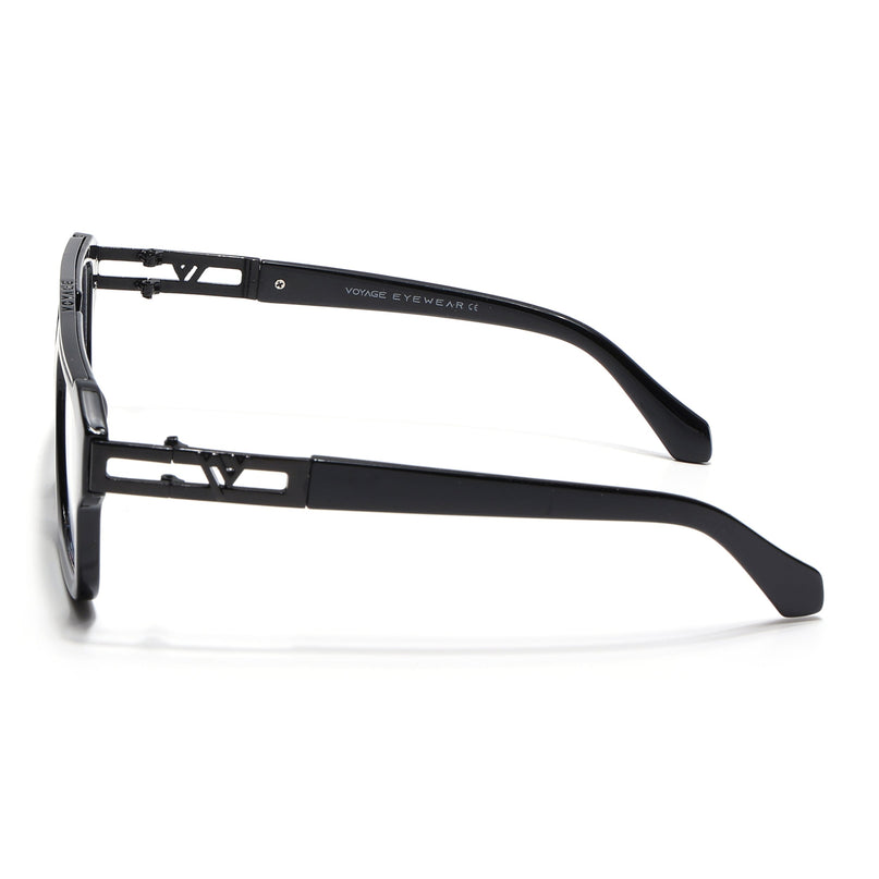 Voyage Exclusive Black Wayfarer Eyeglasses for Men & Women - MG5388-C1