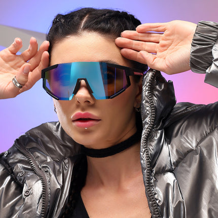 Drift Sunglasses (Multicolor Lens | Matt Black Frame - MG5219)