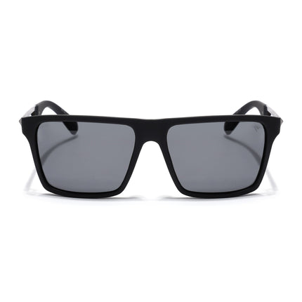 Wayfarer Polarized Sunglasses for Men & Women (Black Lens | Matt Black Frame - PMG7359)