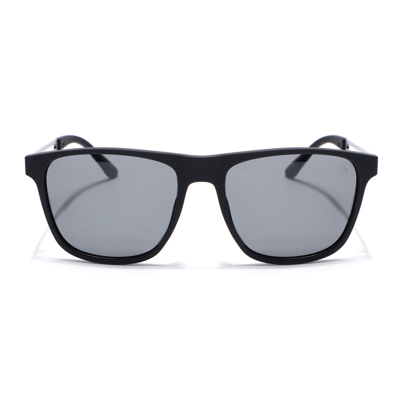 Eyejack Black Wayfarer Polarized Sunglasses for Men & Women (P1106PCL2140)