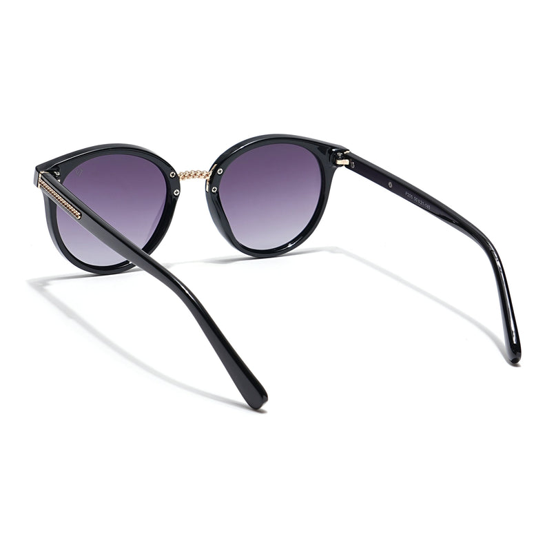 Purple & Clear Round Polarized Sunglasses - PMG4259