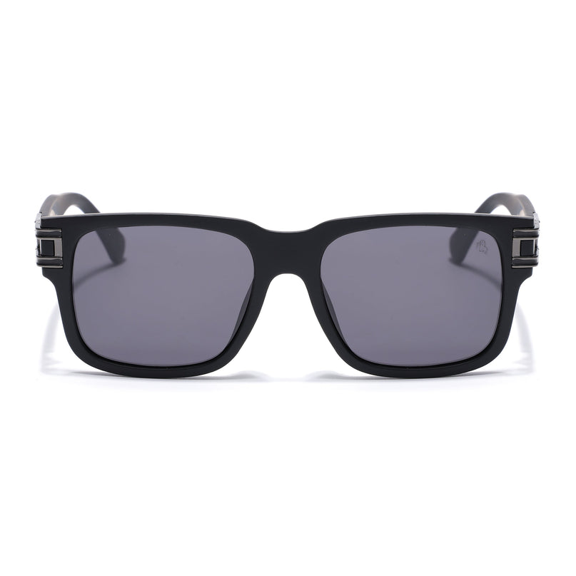 Eyejack Black Wayfarer Polarized Sunglasses for Men & Women (P853PCL2144)