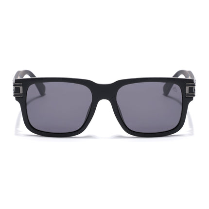 Eyejack Black Wayfarer Polarized Sunglasses for Men & Women (P853PCL2144)
