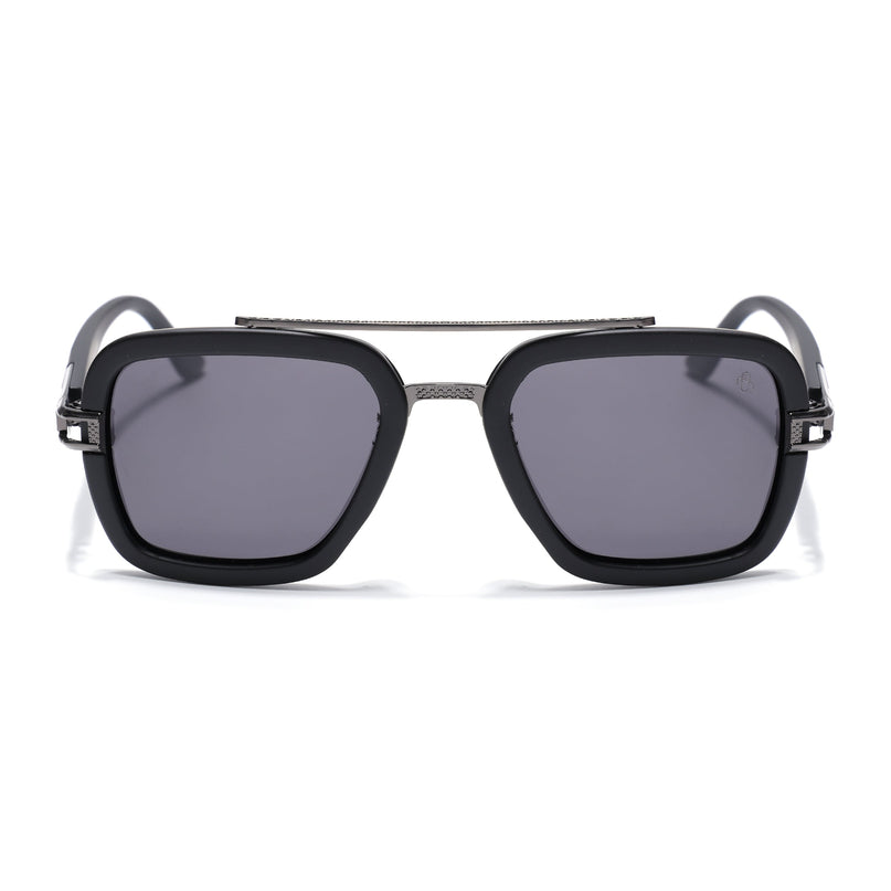Eyejack Black Wayfarer Polarized Sunglasses for Men & Women (P888PCL2142)