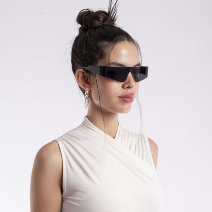 Xylar | Black Wrap Around Polarized Sunglasses - PMG4022