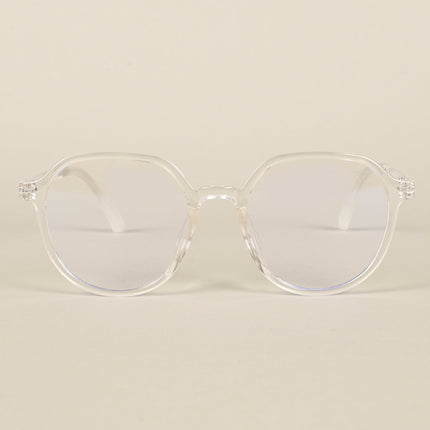 Voyage Air Transparent Round Eyeglasses for Men & Women - MG4389-C2