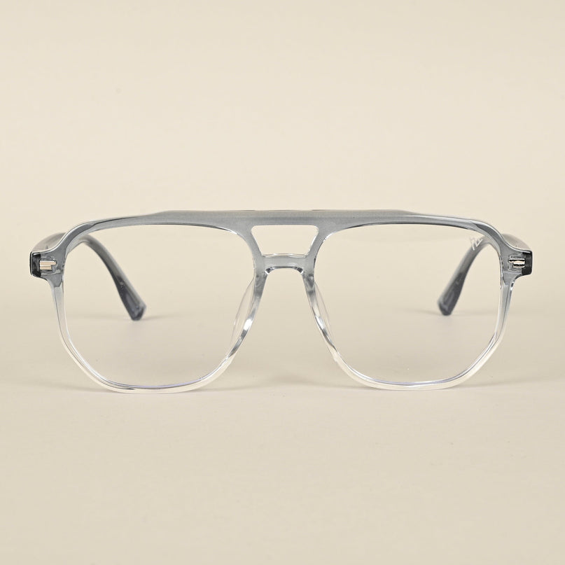 Voyage Light Blue & Clear Wayfarer Eyeglasses for Men & Women - MG4376-C4