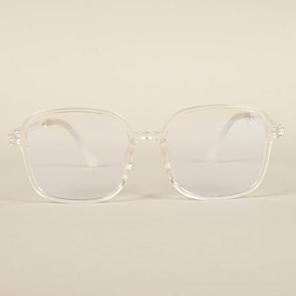 Voyage Air Transparent Square Eyeglasses for Men & Women - MG4384-C2