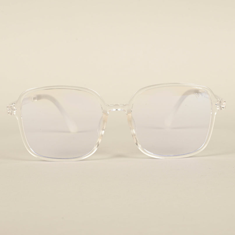 Voyage Air Transparent Square Eyeglasses for Men & Women - MG4384-C2