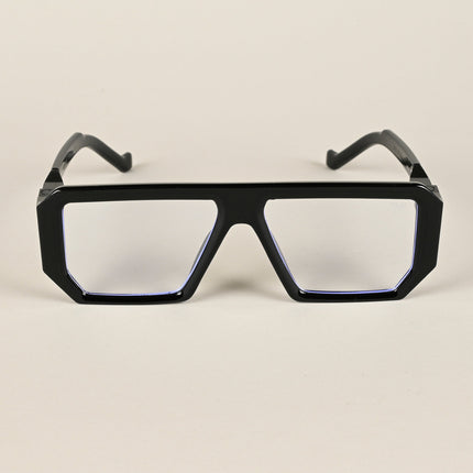 Voyage Black Wayfarer Eyeglasses for Men & Women - MG4196